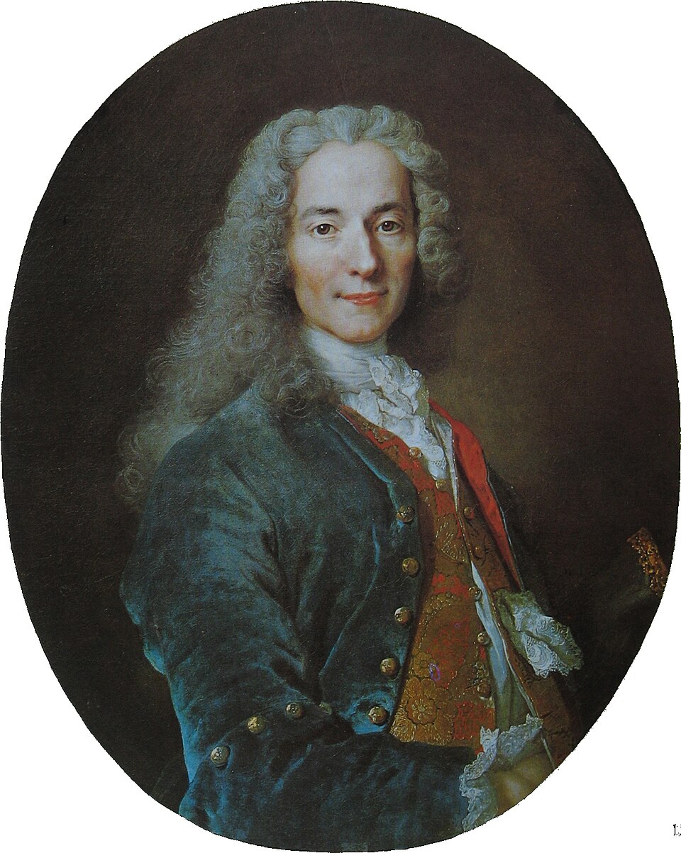 Portrait of Voltaire by Nicolas de Largillière, around 1724
