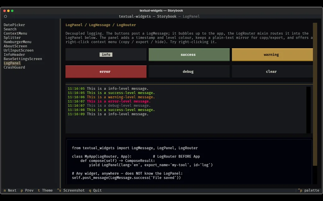 LogPanel
